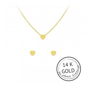 I Luv Me Necklace & Earring Set (GOLD)